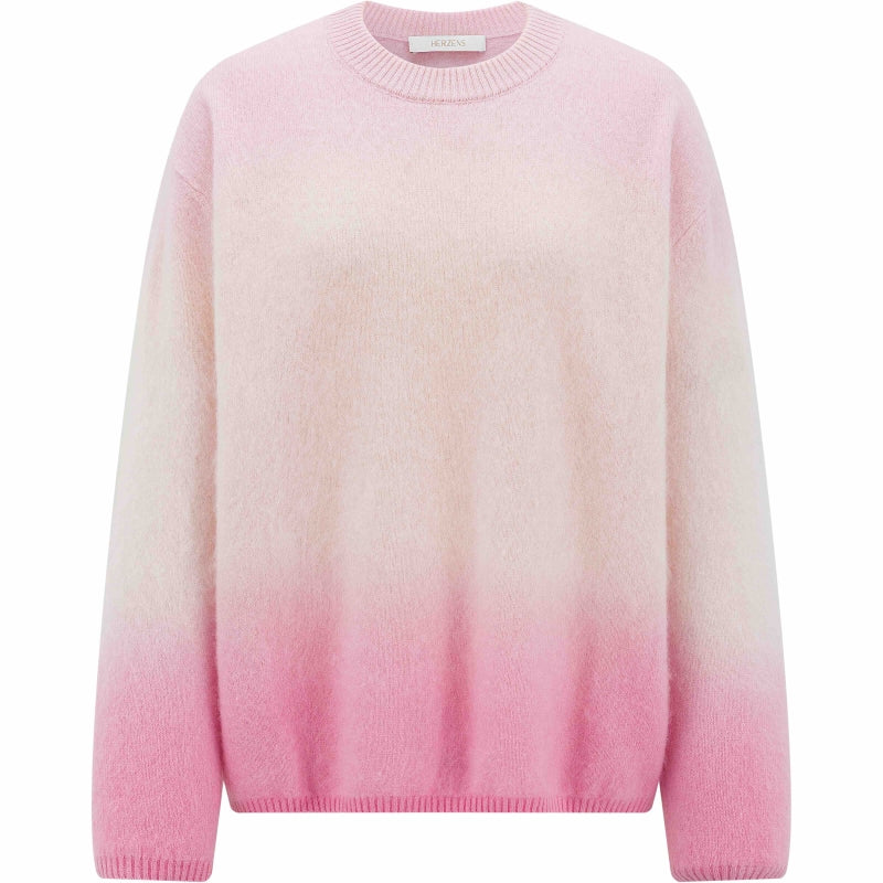 Herzens Pink Ombré Cashmere & Wool Jumper