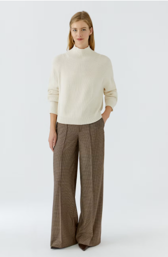 Oui Cream Roll Neck Jumper