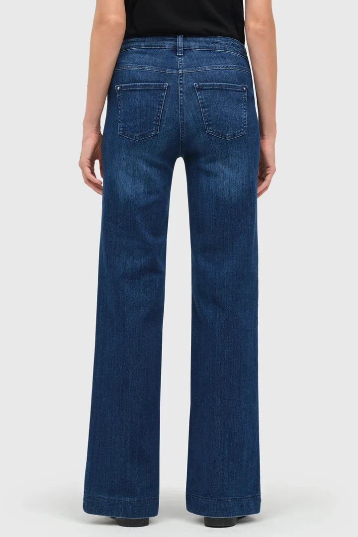 MAC Dream Blue Denim Wide Leg Jeans