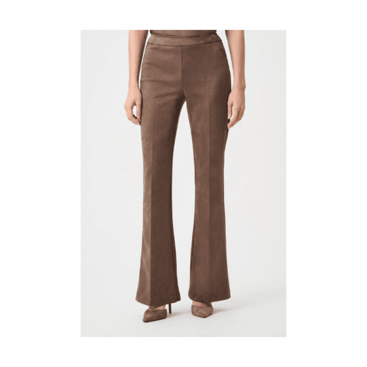 Joseph Ribkoff Scuba Suede Flared Pull On Trousers