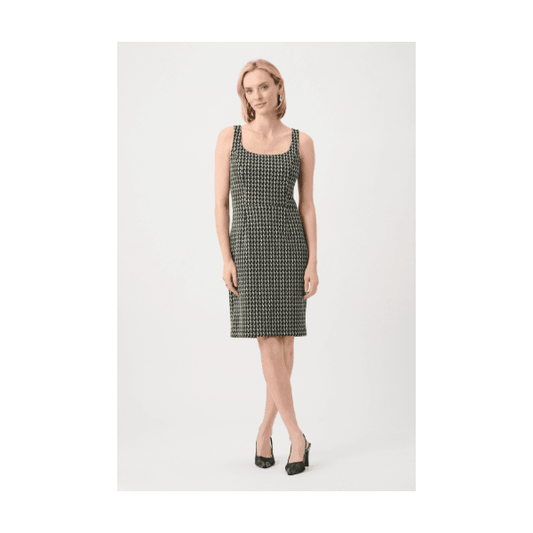 Joseph Ribkoff Jacquard Geometric Shift Dress
