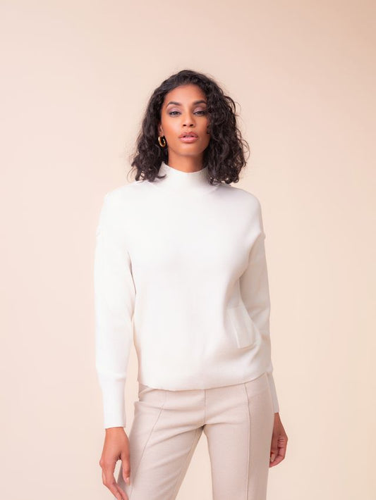 Alison Sheri Mock Neck Knit Jumper