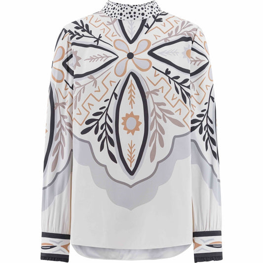 Herzens Printed Silk Blouse