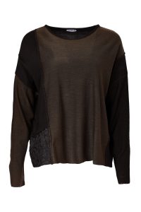 Naya Contrast Panel Knit Top