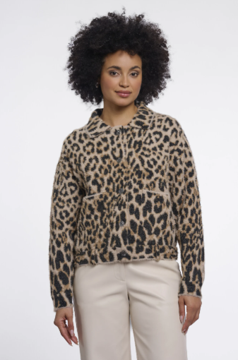 Rino & Pelle Bubbly Light Leopard Boxy Jacket