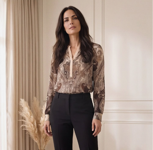 Robell Hannah Paisley Print Blouse