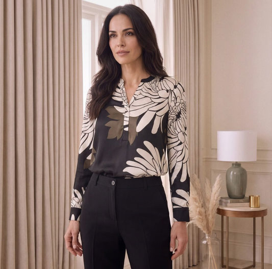 Robell Hannah Floral Print Blouse