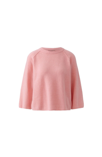 Oui Rose Pink Wool Blend Jumper
