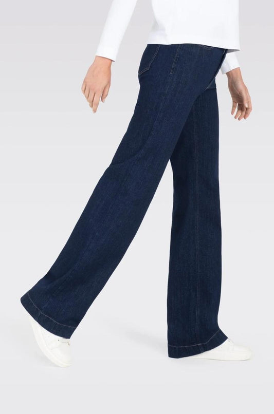 MAC Dream Dark Denim Wide Leg Jeans
